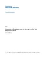 Differences in eyewitness accuracy amongst the deaf and hearing population